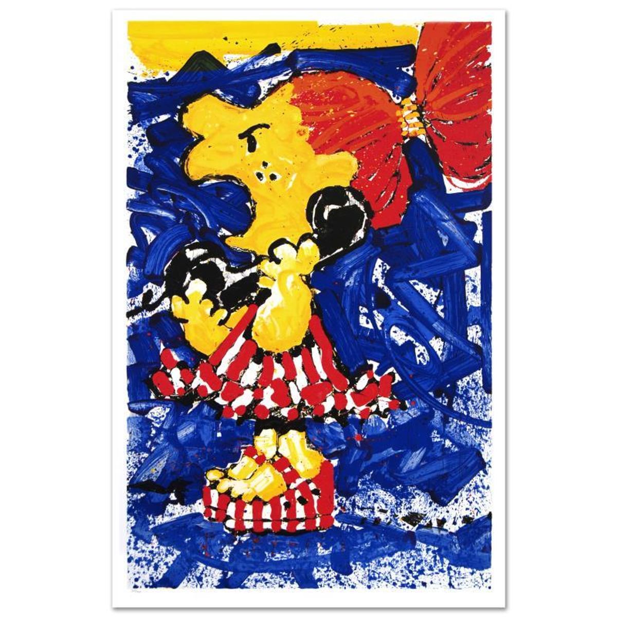 1-800 My Hair is Pulled Too Tight Limited Edition Hand Pulled Original Lithograph (25" x 40") by Renowned Charles Schulz Protege, Tom Everhart. Numbered and Hand Signed by the Artist, with Ce