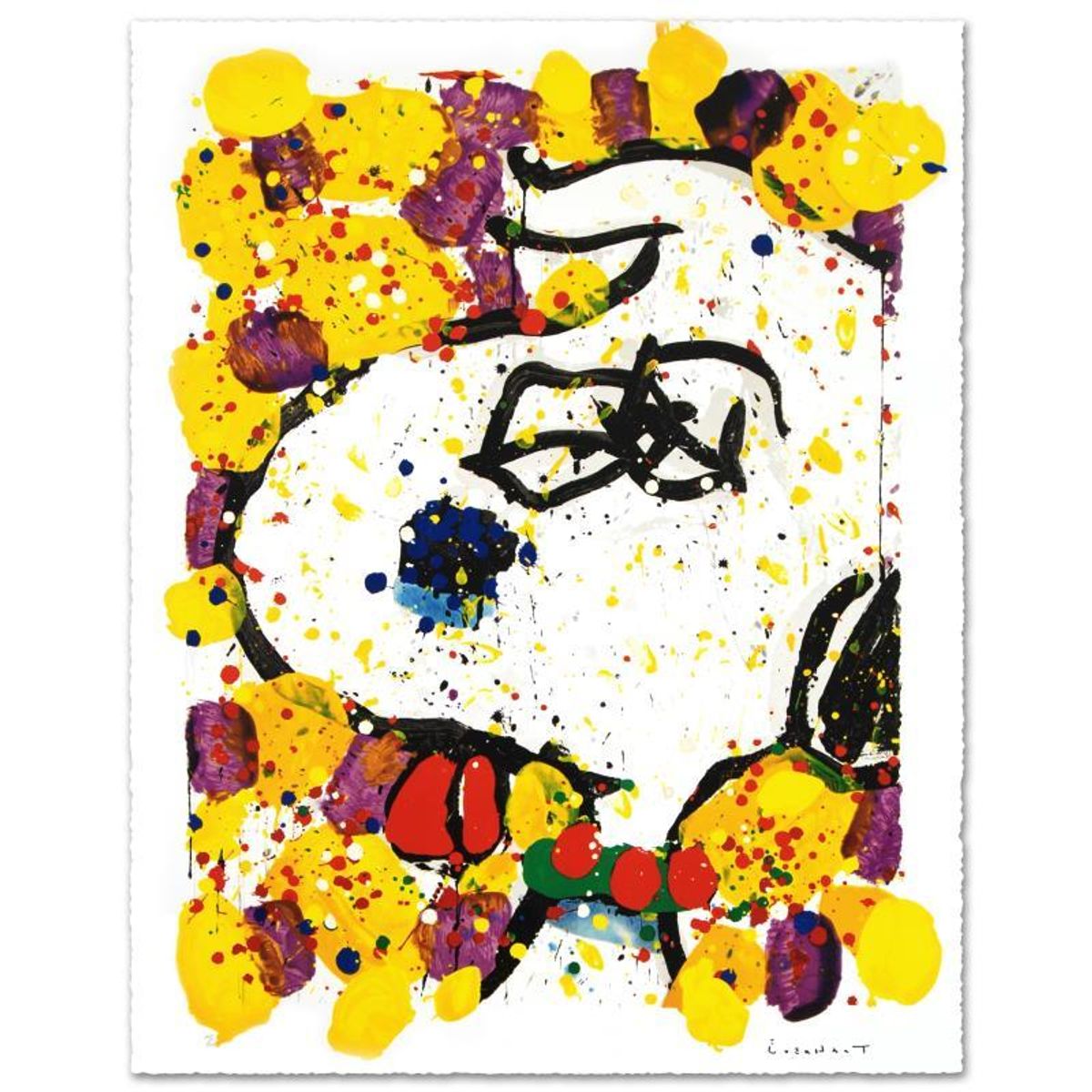 Squeeze The Day-Wednesday Limited Edition Hand Pulled Original Lithograph (29" x 38.5") by Renowned Charles Schulz Protege, Tom Everhart. Numbered and Hand Signed by the Artist, with Certific