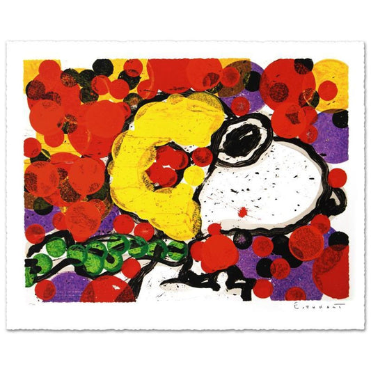 Synchronize My Boogie-Morning Limited Edition Hand Pulled Original Lithograph by Renowned Charles Schulz Protege, Tom Everhart. Numbered and Hand Signed by the Artist, with Certificate of Aut
