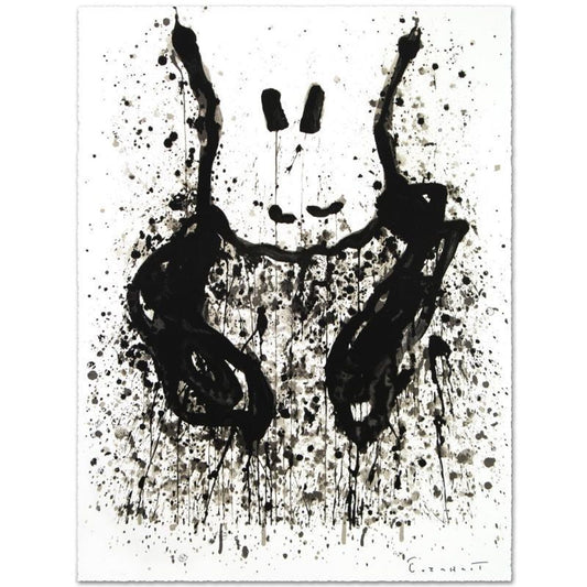 Watchdog 6 O'Clock Limited Edition Hand Pulled Original Lithograph by Renowned Charles Schulz Protege, Tom Everhart. Numbered and Hand Signed by the Artist, with Certificate of Authenticity.