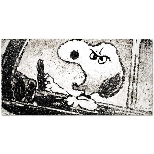 Rage Rover Limited Edition Hand Pulled Original Lithograph (49" x 24.5") by Renowned Charles Schulz Protege, Tom Everhart. Numbered and Hand Signed by the Artist, with Certificate of Authenti