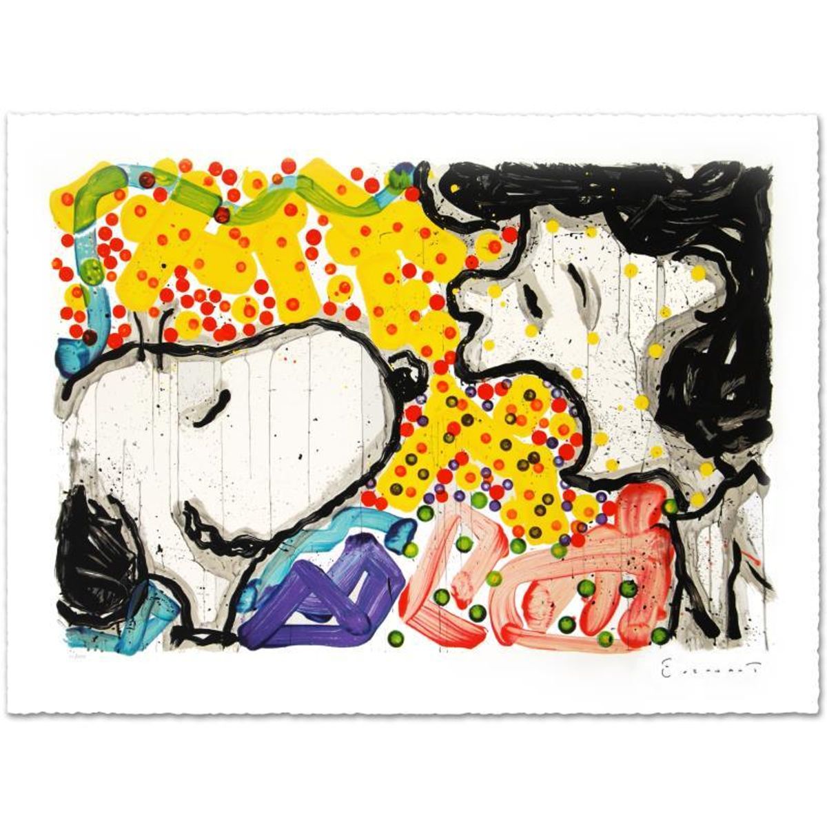 Drama Queen Limited Edition Hand Pulled Original Lithograph by Renowned Charles Schulz Protege, Tom Everhart. Numbered and Hand Signed by the Artist, with Certificate of Authenticity.