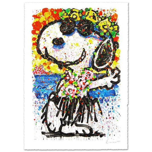 Boom Shaka Laka Laka Limited Edition Hand Pulled Original Lithograph (25.5" x 38.5") by Renowned Charles Schulz Protege, Tom Everhart. Numbered and Hand Signed by the Artist, with Certificate