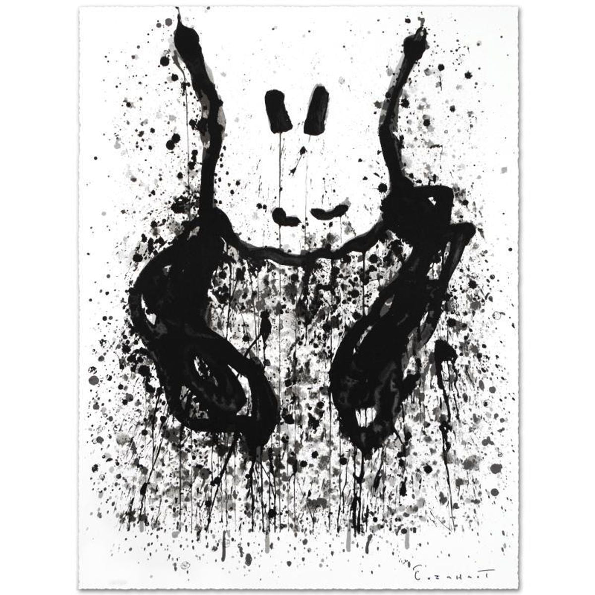 Watchdogs 3-6-9-12 O'Clock Suite of Four Limited Edition Hand Pulled Original Lithographs by Tom Everhart. Numbered and Hand Signed by the Artist, with Certificate of Authenticity.