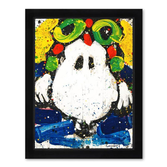 Tom Everhart, "Ace Face" Framed Limited Edition Hand Pulled Original Lithograph. Hand Signed, with Letter of Authenticity.