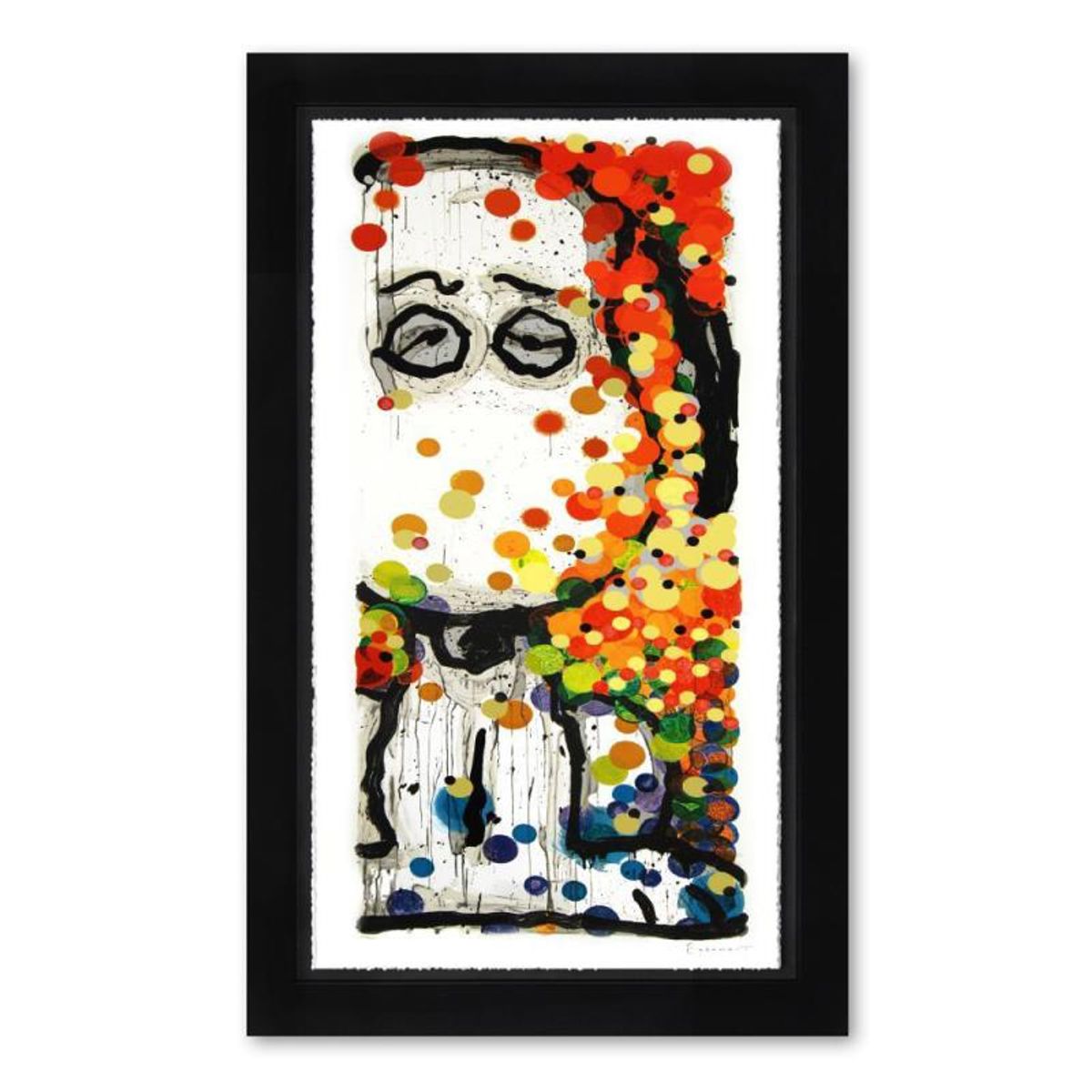 Tom Everhart, "Beauty Sleep" Framed Limited Edition Hand Pulled Original Lithograph. Hand Signed, with Letter of Authenticity.