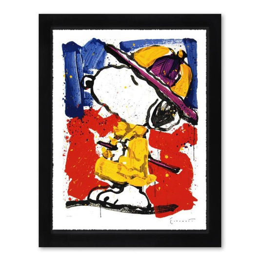 Tom Everhart, "Prada Puss" Framed Limited Edition Hand Pulled Original Lithograph. Hand Signed, with Letter of Authenticity.