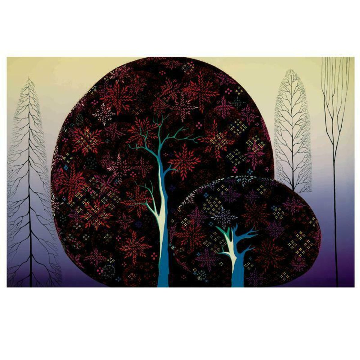 Eyvind Earle (1916-2000), "A Tree Poem" Limited Edition Serigraph on Paper; Numbered & Hand Signed; with Certificate of Authenticity.