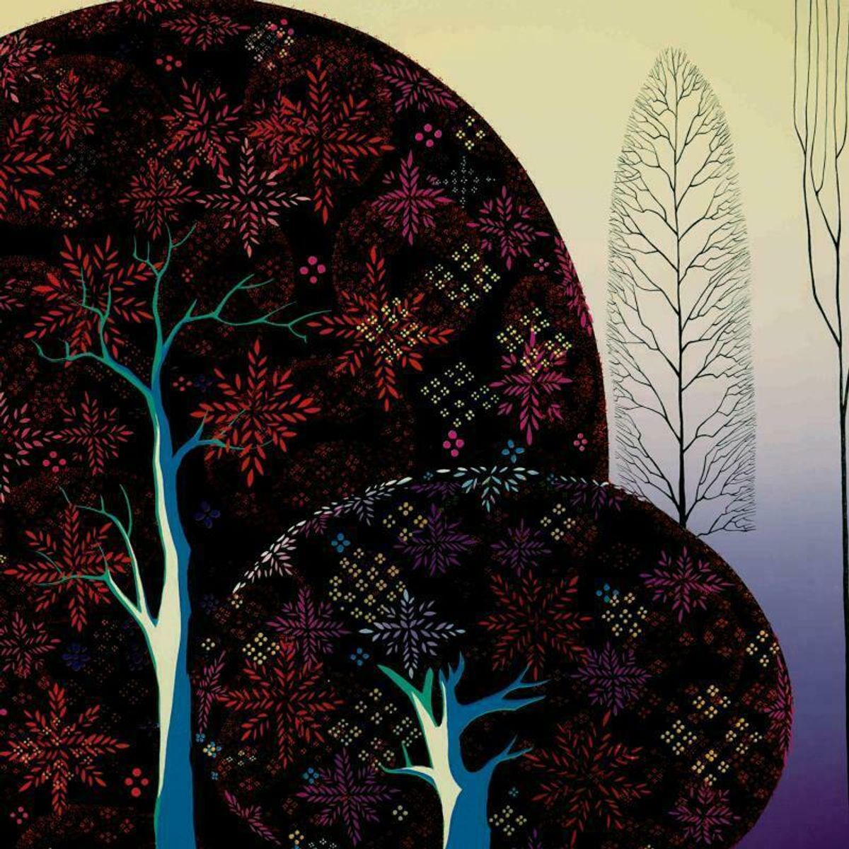 Eyvind Earle (1916-2000), "A Tree Poem" Limited Edition Serigraph on Paper; Numbered & Hand Signed; with Certificate of Authenticity.