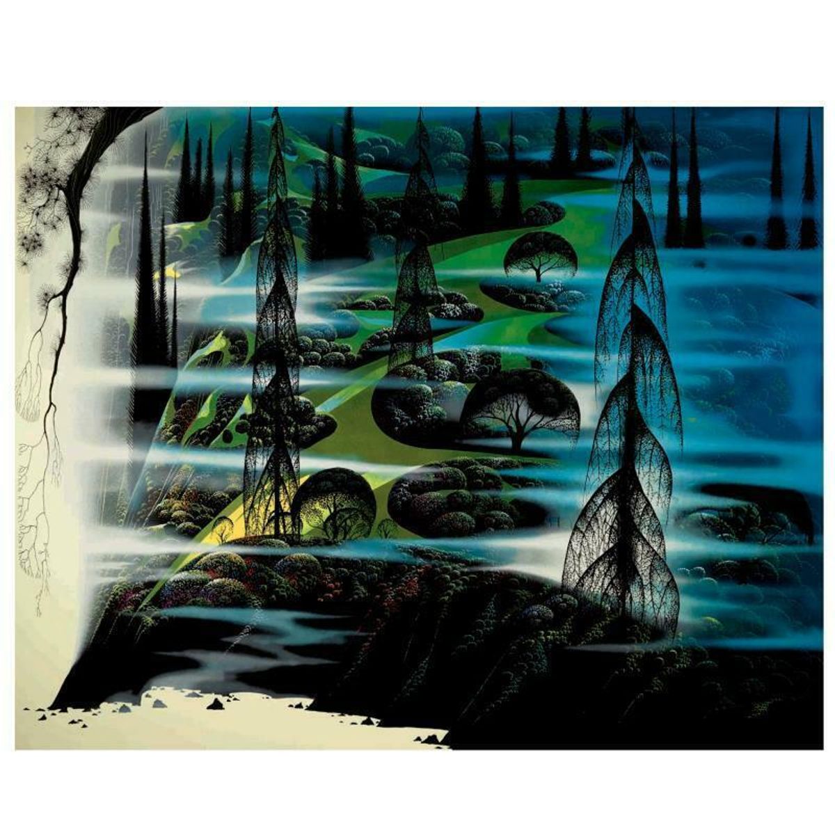 Eyvind Earle (1916-2000), "Beauty Beyond Believing" Limited Edition Serigraph on Paper; Numbered & Hand Signed; with Certificate of Authenticity.