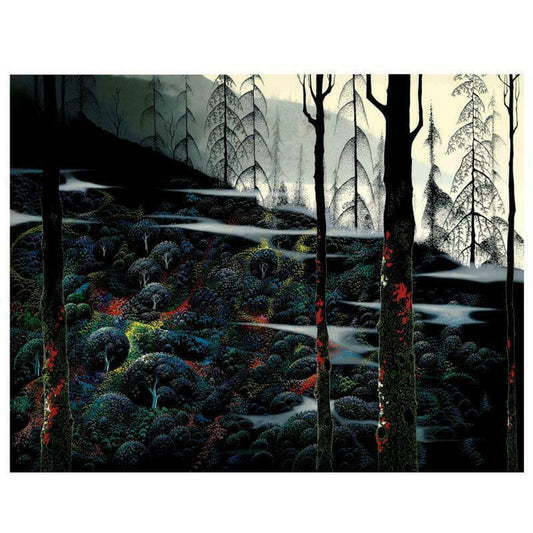 Eyvind Earle (1916-2000), "Dawns First Light" Limited Edition Serigraph on Paper; Numbered & Hand Signed; with Certificate of Authenticity.