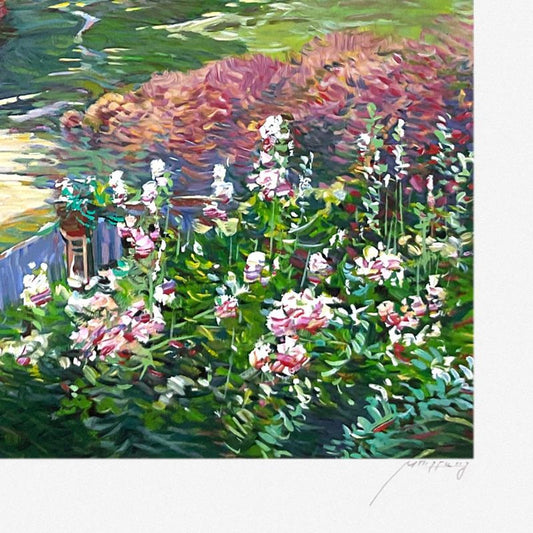 Ming Feng, "Seaside Vista" Limited Edition Printer's Proof Serigraph, Numbered and Hand Signed with Letter of Authenticity