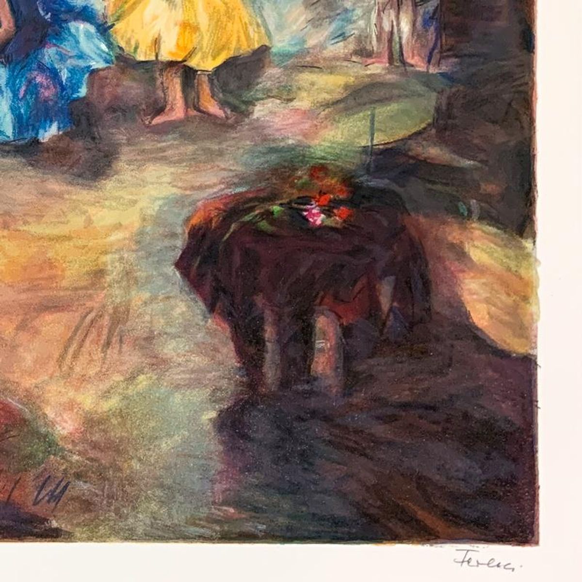 Hedva Ferenci, "Audition" Hand Signed Limited Edition Serigraph on Paper with Letter of Authenticity.