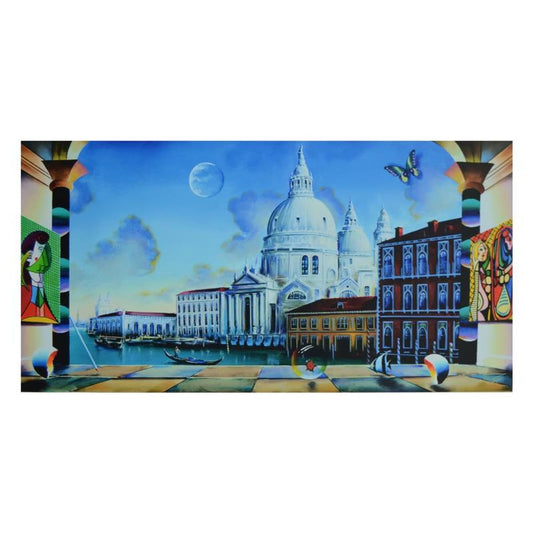 Ferjo, "Homage to Santa Maria & Picasso" Limited Edition on Canvas, Numbered and Signed with Letter of Authenticity.