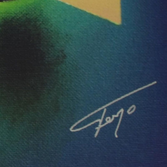 Ferjo, "The Embrace" Limited Edition on Canvas, Numbered and Signed with Letter of Authenticity.