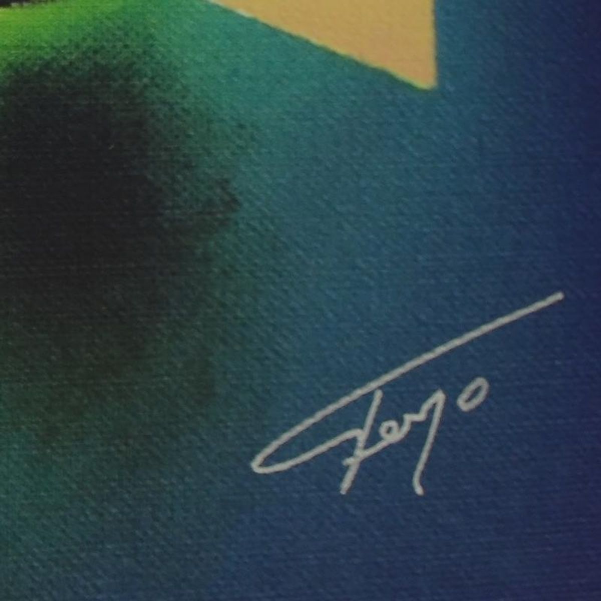 Ferjo, "The Embrace" Limited Edition on Canvas, Numbered and Signed with Letter of Authenticity.