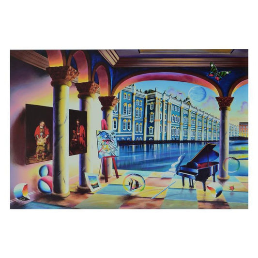 Ferjo, "View of the Hermitage" Limited Edition on Canvas, Numbered and Signed with Letter of Authenticity.