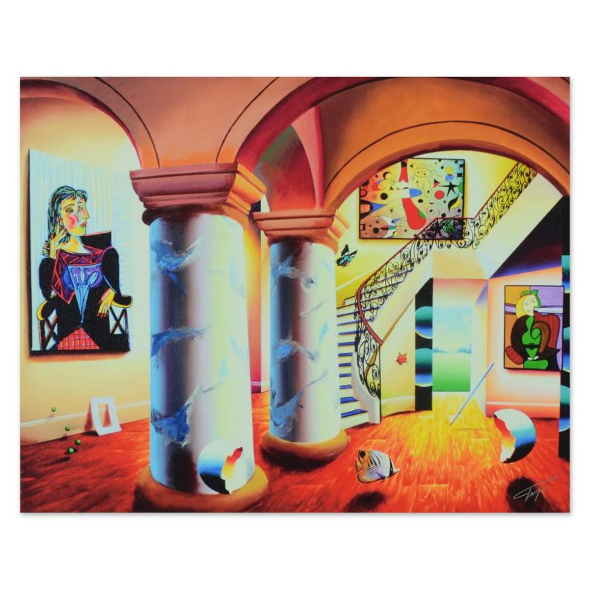 Ferjo, "Majestic Splendor" Limited Edition on Gallery Wrapped Canvas, Numbered and Signed with Letter of Authenticity.