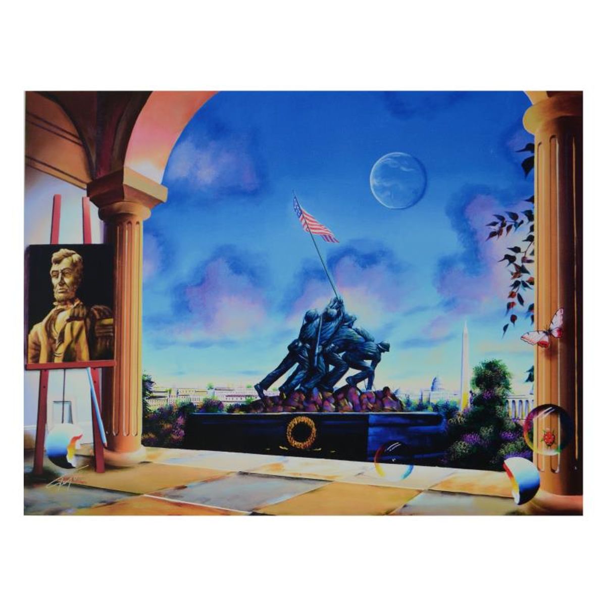 Ferjo, "A Tribute To Our Soldiers" Limited Edition on Canvas, Numbered and Signed with Letter of Authenticity.