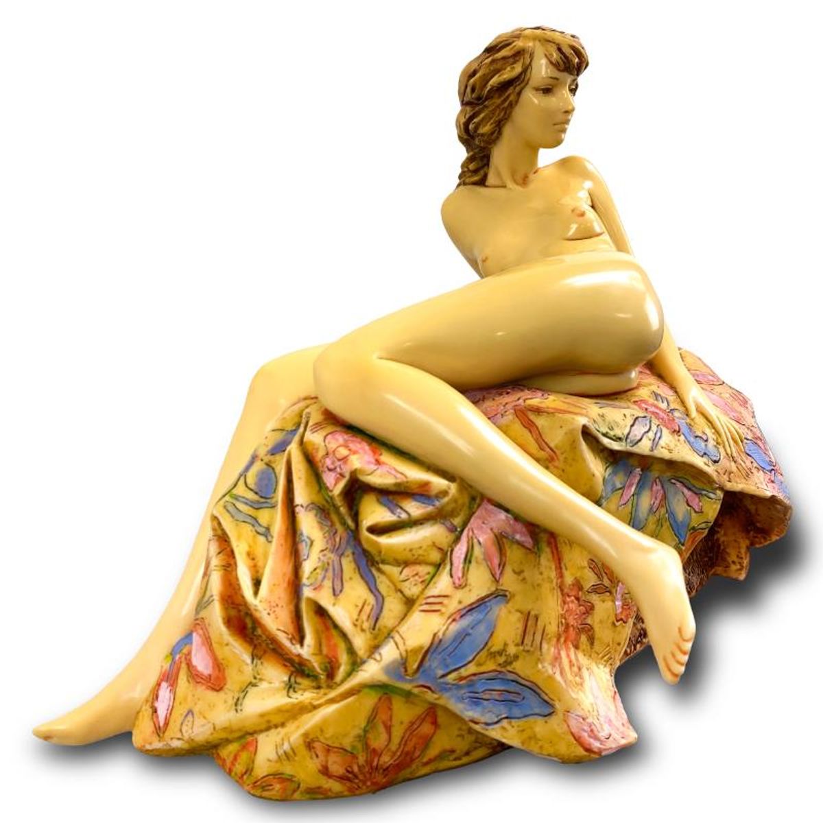 Frank Gallo, "Awakening Beauty" Limited Edition Epoxy Resin Sculpture, Numbered and Hand Signed with Letter of Authenticity.
