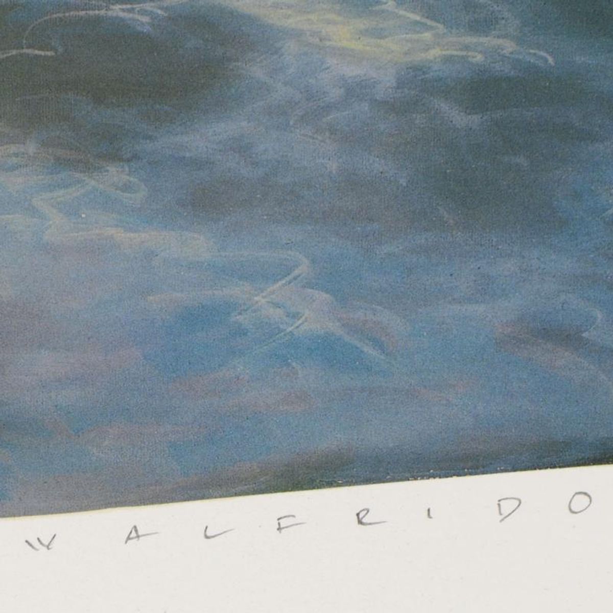 Walfrido, "Swept by Paradise" Limited Edition Mixed Media, Numbered and Hand Signed with Letter of Authenticity.