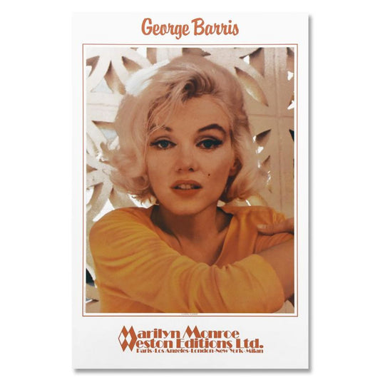 George Barris (1922-2016), "Ethereal Pleasure" Poster of Marilyn Monroe with Official Edward Weston Collection Stamp and Letter of Authenticity