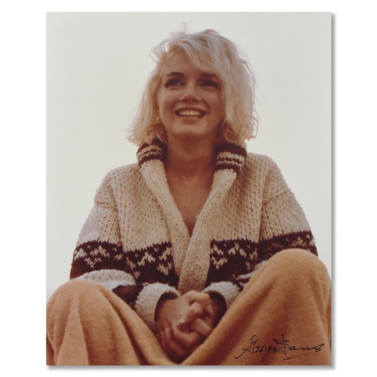 George Barris (1922-2016), "Marilyn Monroe: The Last Shoot" Photograph Printed from the Original Negative, Hand Signed and with Letter of Authenticity