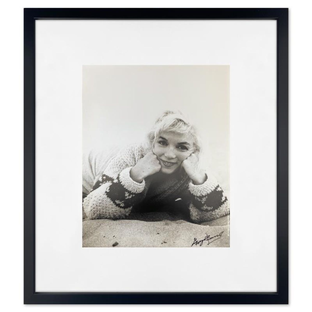George Barris (1922-2016), "Marilyn Monroe: The Last Shoot" Framed Photograph Printed from the Original Negative, Hand Signed and with Letter of Authenticity