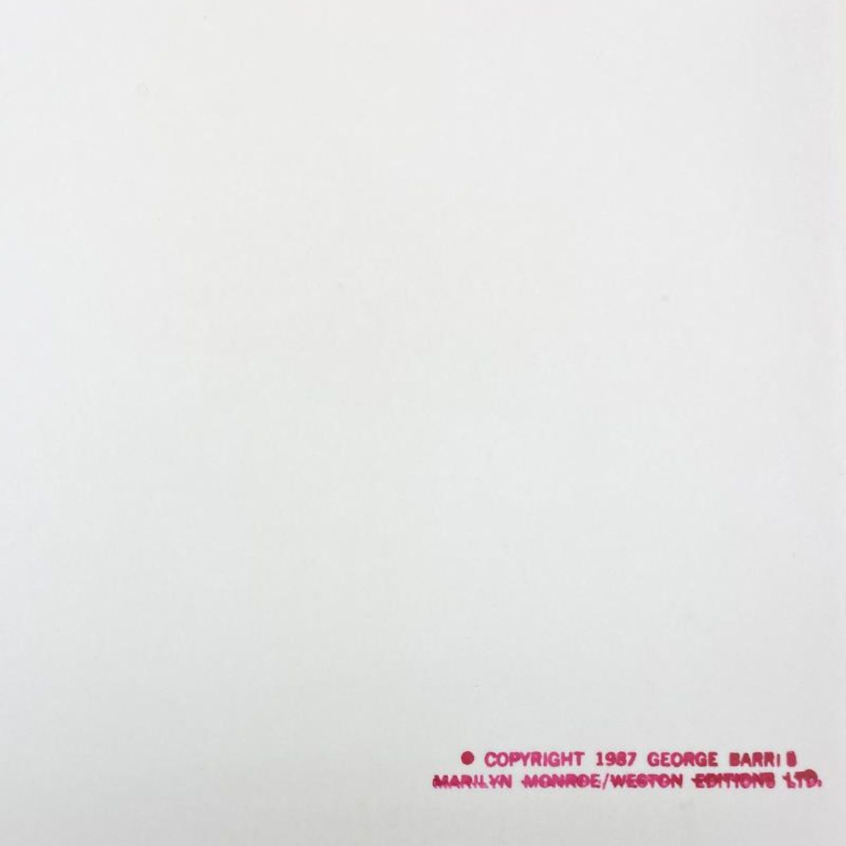 George Barris (1922-2016), "Marilyn Monroe: The Last Shoot" Framed Photograph Printed from the Original Negative, Hand Signed and with Letter of Authenticity