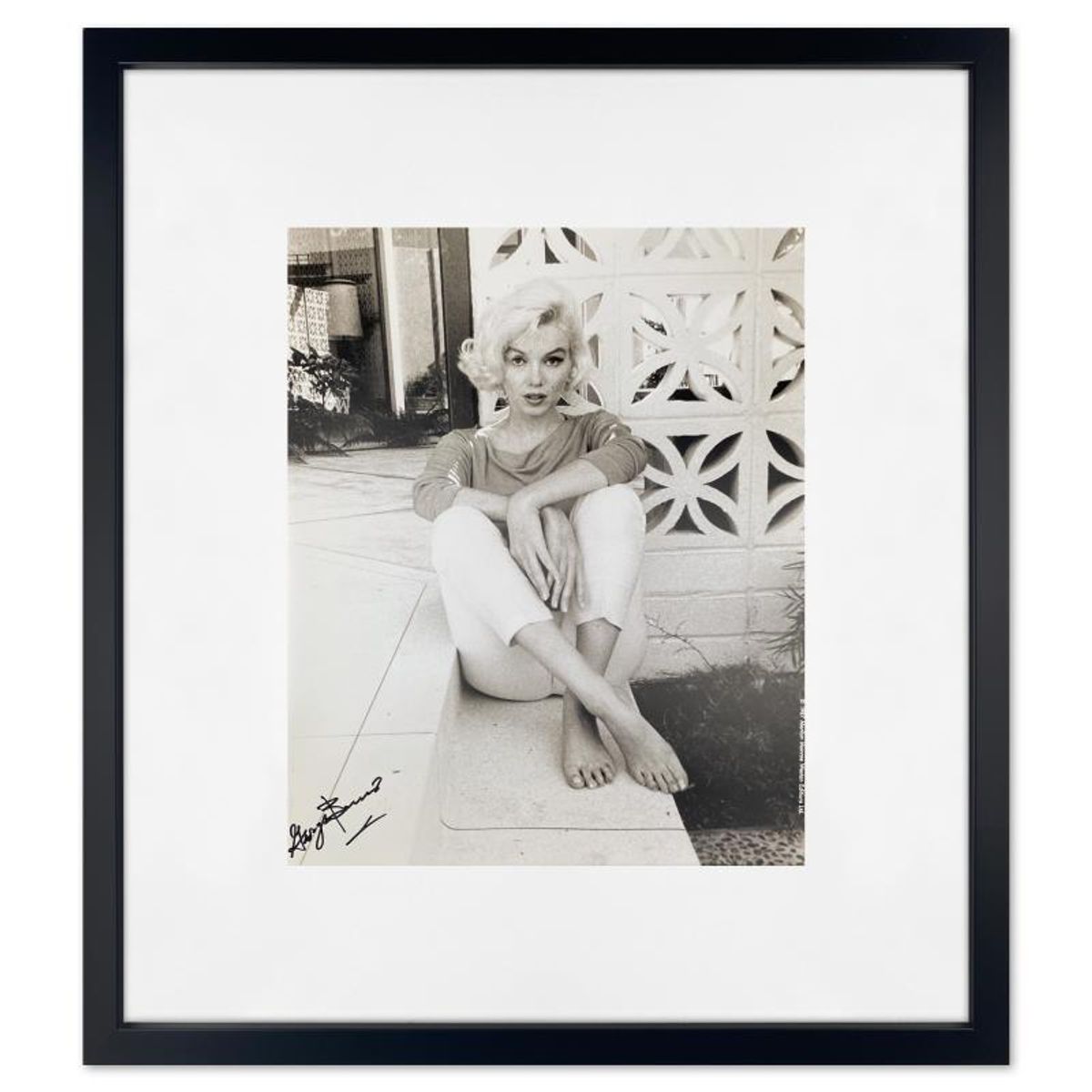 George Barris (1922-2016), "Marilyn Monroe: The Last Shoot" Framed Photograph Printed from the Original Negative, Hand Signed and with Letter of Authenticity