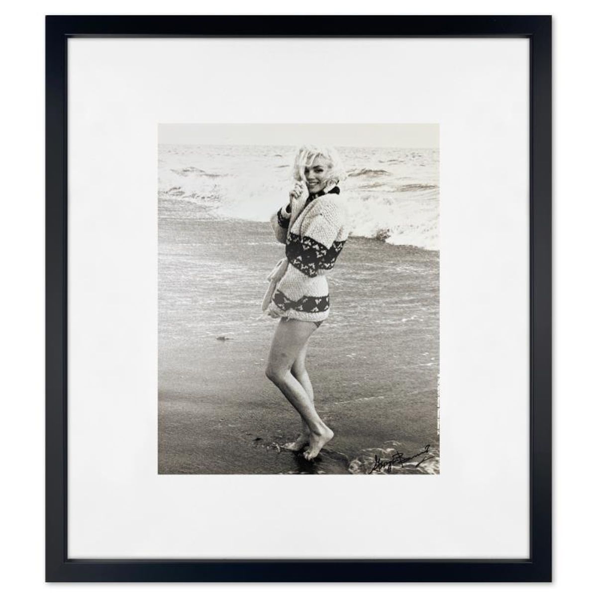 George Barris (1922-2016), "Marilyn Monroe: The Last Shoot" Framed Photograph Printed from the Original Negative, Hand Signed and with Letter of Authenticity