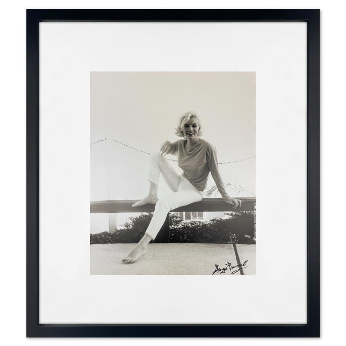 George Barris (1922-2016), "Marilyn Monroe: The Last Shoot" Framed Photograph Printed from the Original Negative, Hand Signed and with Letter of Authenticity