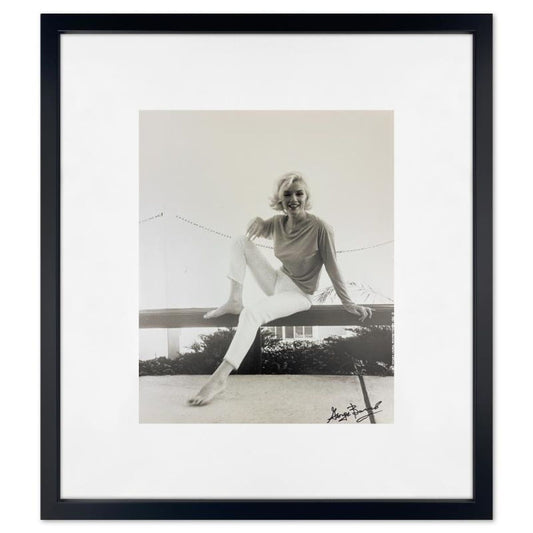 George Barris (1922-2016), "Marilyn Monroe: The Last Shoot" Framed Photograph Printed from the Original Negative, Hand Signed and with Letter of Authenticity