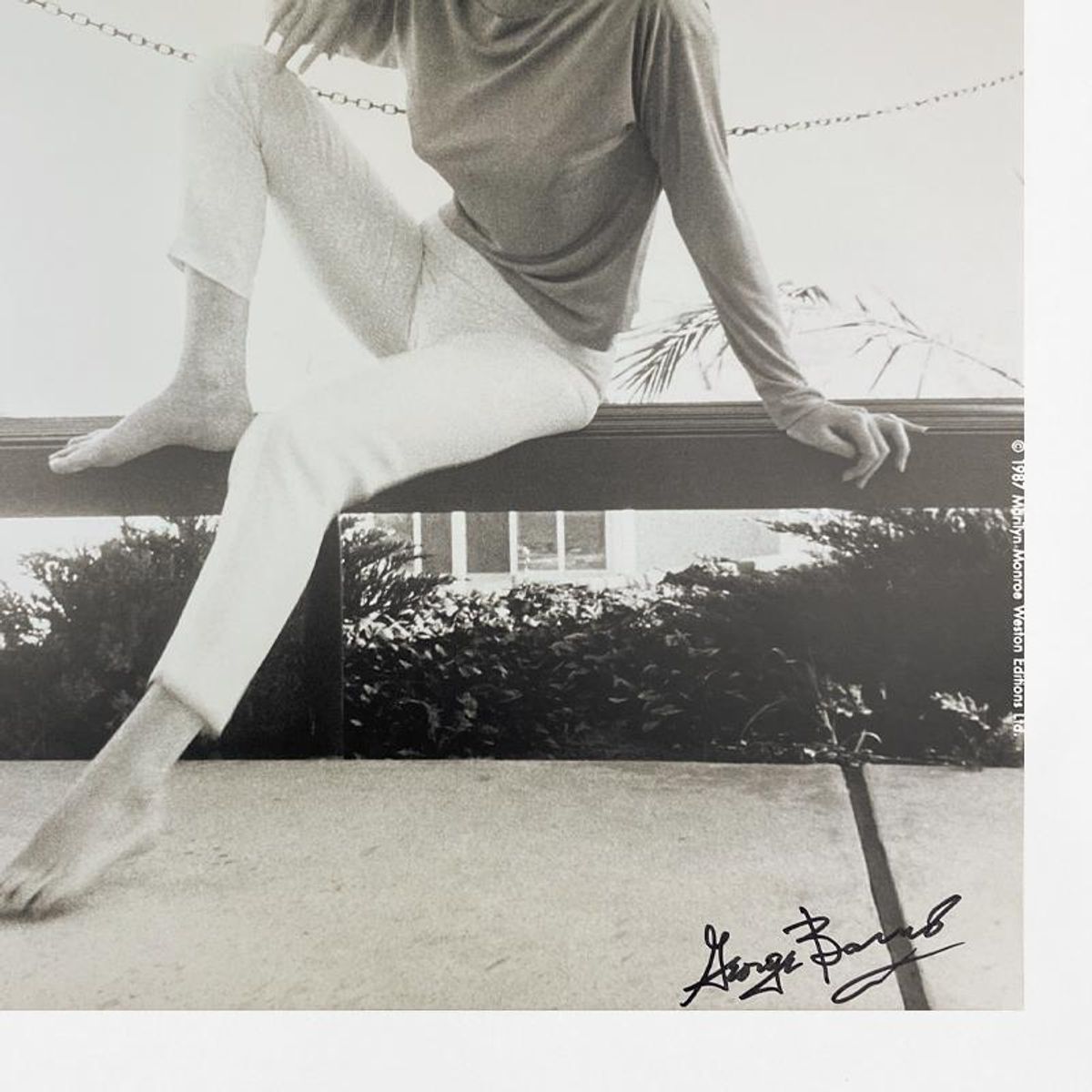 George Barris (1922-2016), "Marilyn Monroe: The Last Shoot" Framed Photograph Printed from the Original Negative, Hand Signed and with Letter of Authenticity