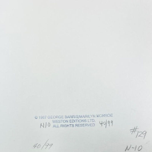 George Barris (1922-2016), "Marilyn Monroe: The Last Shoot" Framed Photograph Printed from the Original Negative, Hand Signed and with Letter of Authenticity