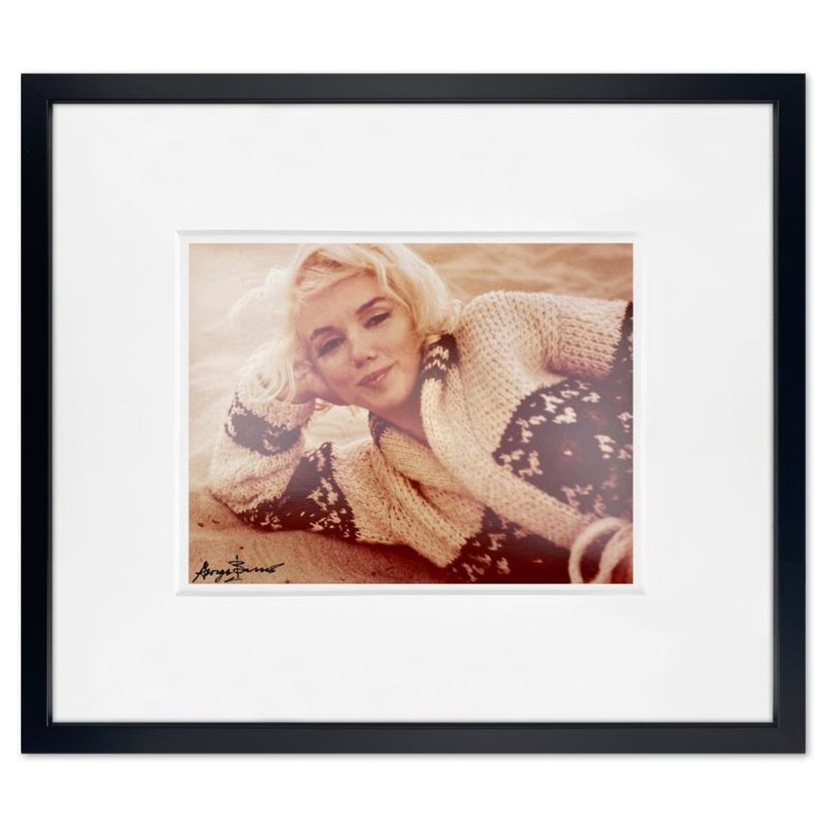 George Barris (1922-2016), "Marilyn Monroe: The Last Shoot" Framed Photograph Printed from the Original Negative, Hand Signed and with Letter of Authenticity