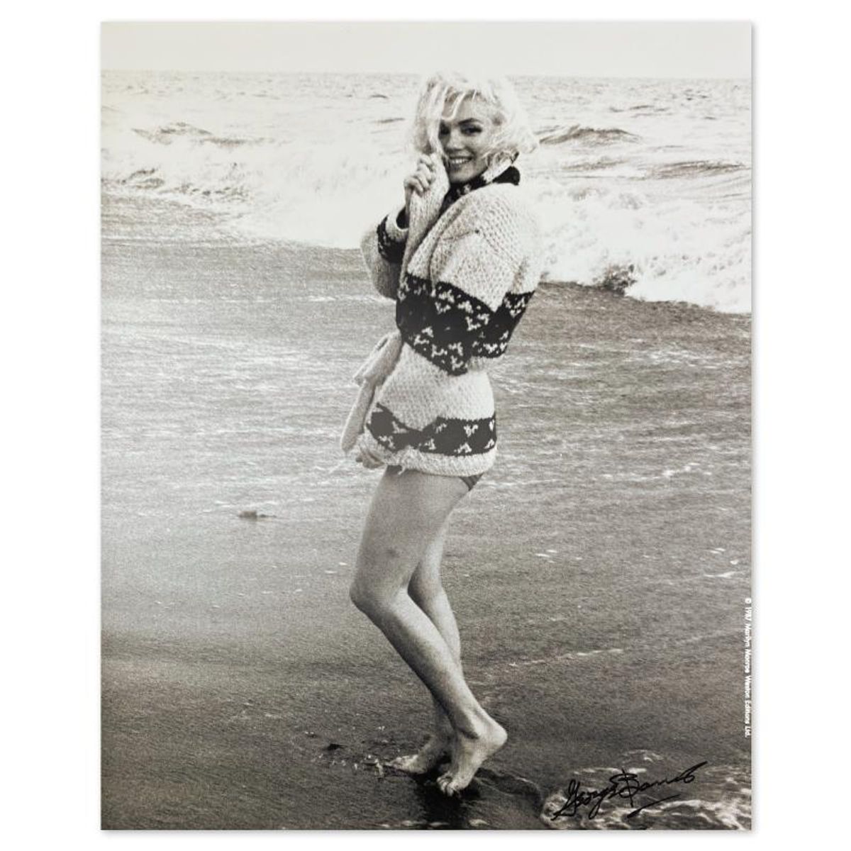 George Barris (1922-2016), "Marilyn Monroe: The Last Shoot" Photograph Printed from the Original Negative, Hand Signed and with Letter of Authenticity