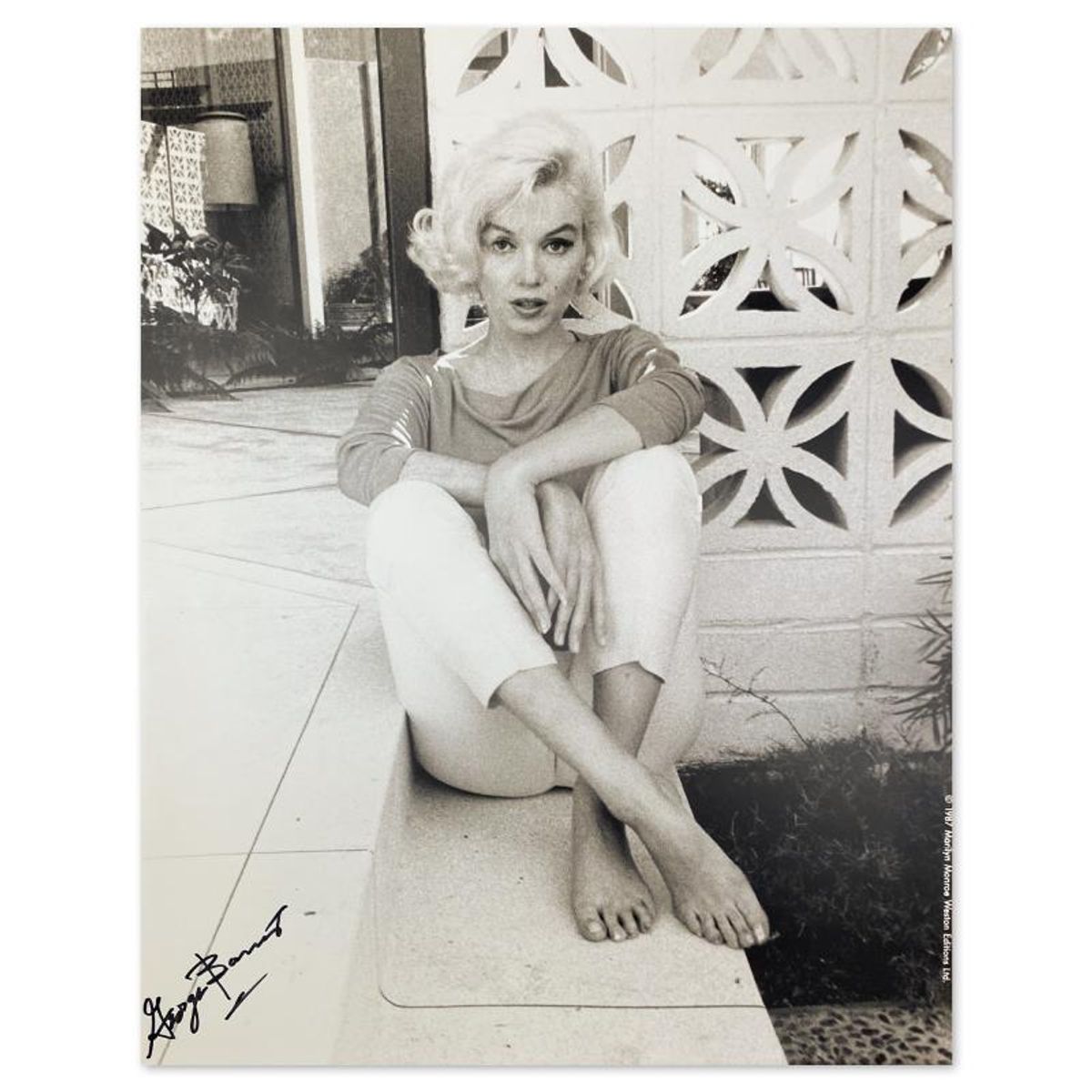George Barris (1922-2016), "Marilyn Monroe: The Last Shoot" Photograph Printed from the Original Negative, Hand Signed and with Letter of Authenticity