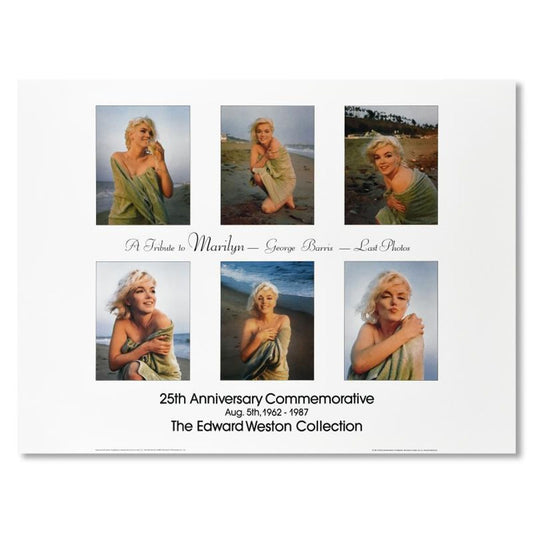George Barris (1922-2016), "A Tribute to Marilyn" Poster from the Edward Weston Collection and Letter of Authenticity