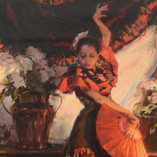 Dan Gerhartz, "Viva Flamenco" Limited Edition on Canvas, Numbered and Hand Signed with Letter of Authenticity.