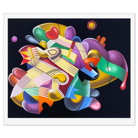 Yankel Ginzburg, "Candy Store (Black)" Limited Edition Serigraph, Numbered and Hand Signed with Letter of Authenticity