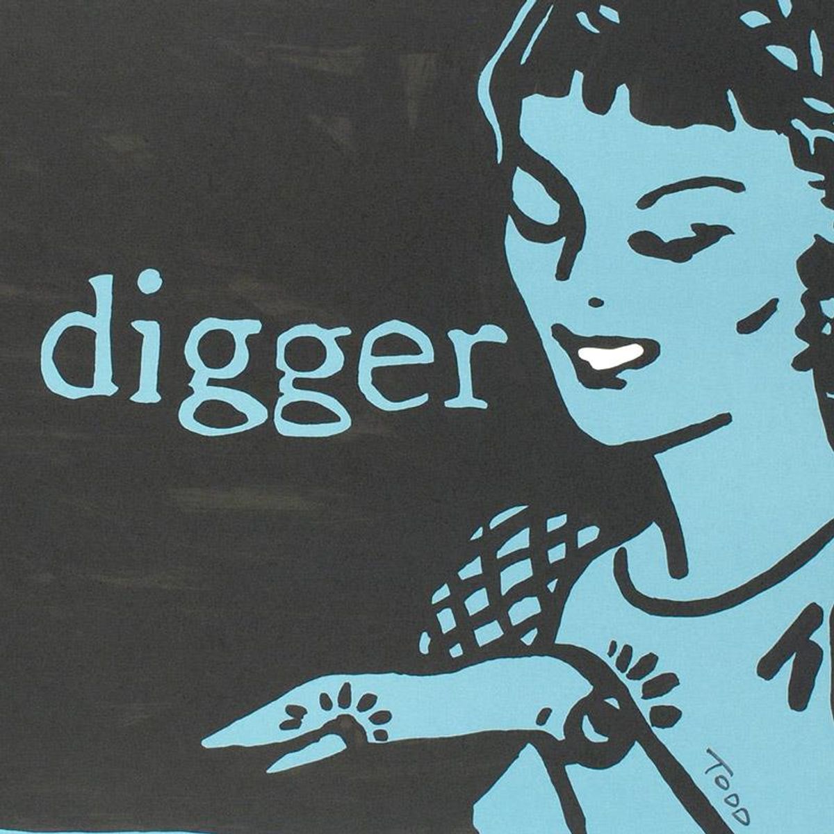 Gold Digger Limited Edition Lithograph by Todd Goldman, Numbered and Hand Signed with Certificate of Authenticity.