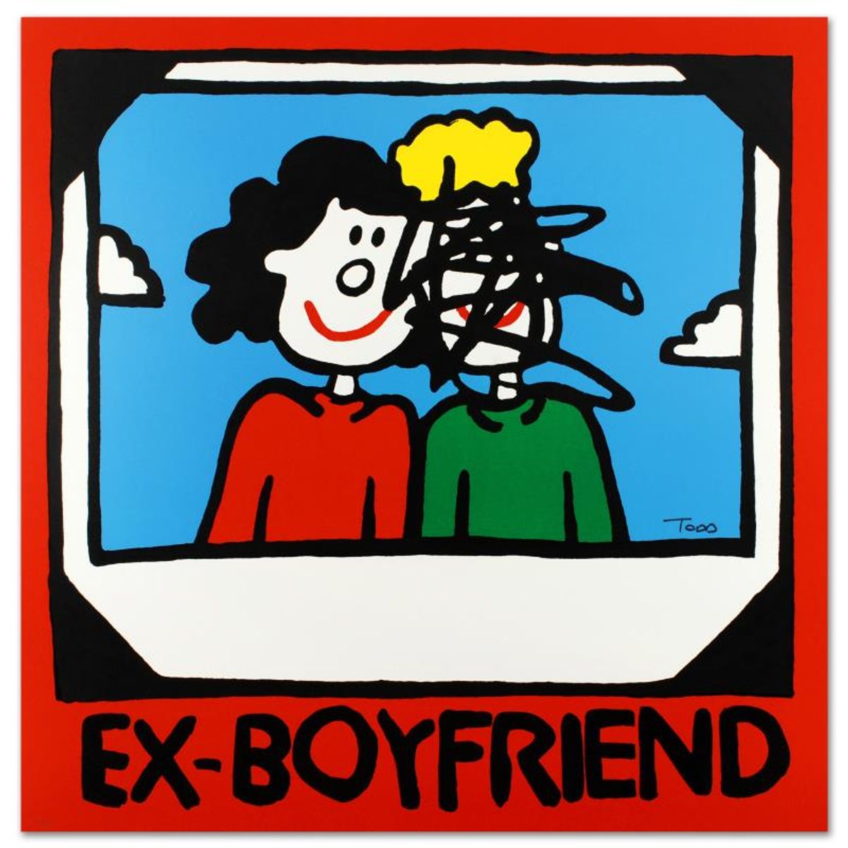 Ex-Boyfriend Limited Edition Lithograph by Todd Goldman, Numbered and Hand Signed with Certificate of Authenticity.
