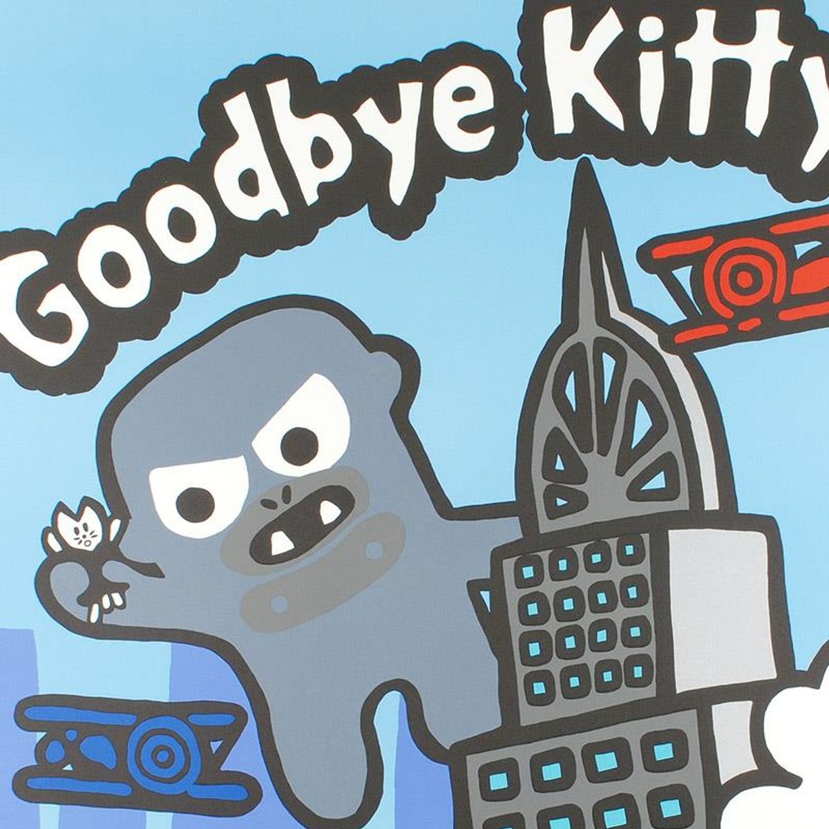 Goodbye Kitty Limited Edition Lithograph (32.5" x 42") by Todd Goldman, Numbered and Hand Signed with Certificate of Authenticity.