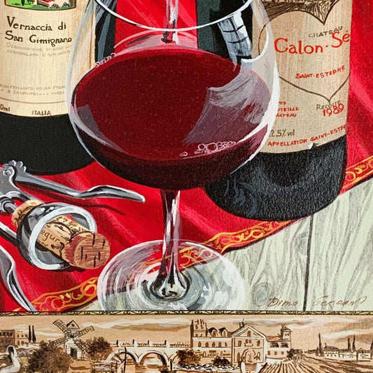 Dima Gorban, "Romantic Interlude" Hand Signed Limited Edition Serigraph on Paper with Letter of Authenticity.