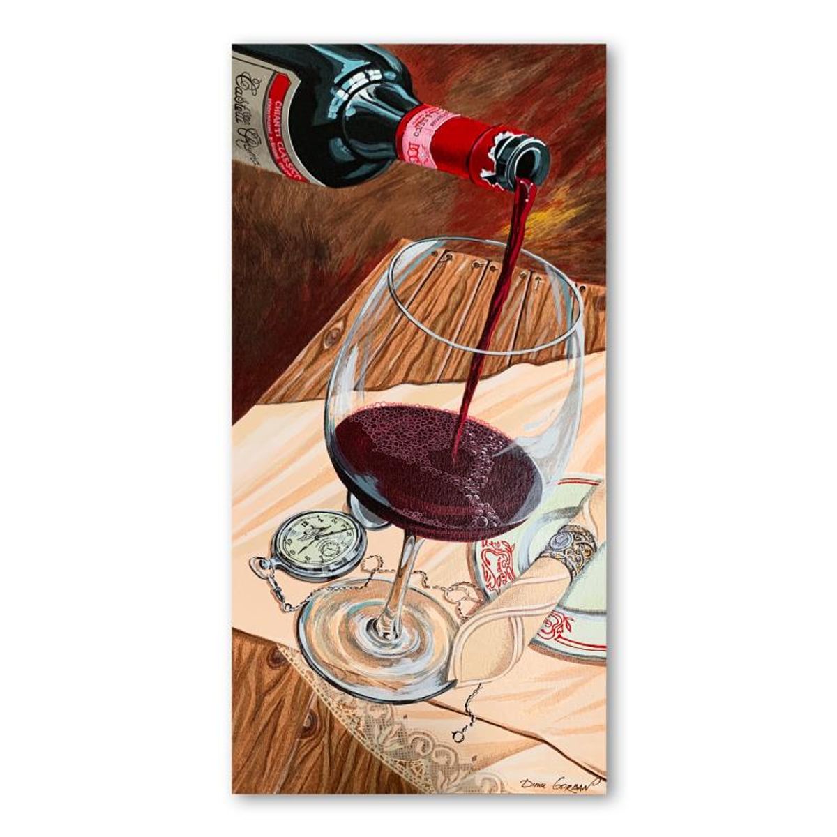 Dima Gorban, "Temptation" Hand Signed Limited Edition Serigraph on Paper with Letter of Authenticity.