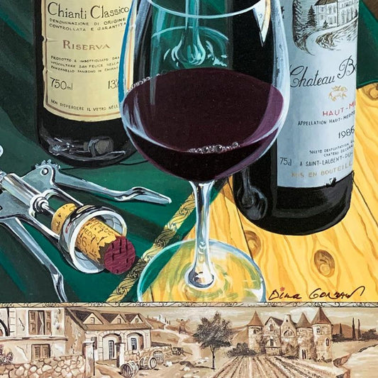 Dima Gorban, "Two to Pour" Hand Signed Limited Edition Serigraph on Paper with Letter of Authenticity.