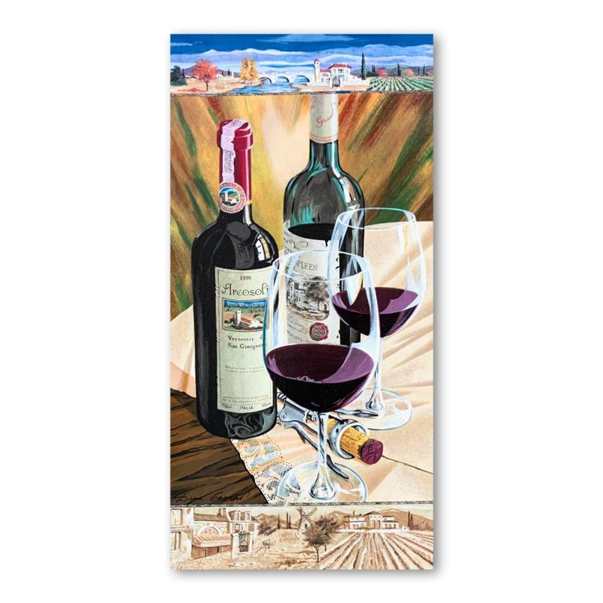 Dima Gorban, "Celebration" Hand Signed Limited Edition Serigraph on Paper with Letter of Authenticity.