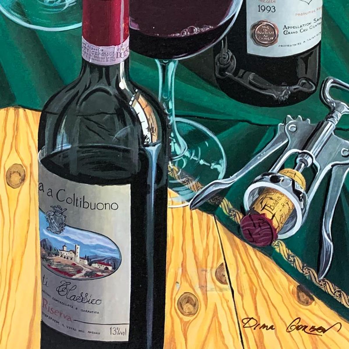 Dima Gorban, "Three for Two" Hand Signed Limited Edition Serigraph on Paper with Letter of Authenticity.