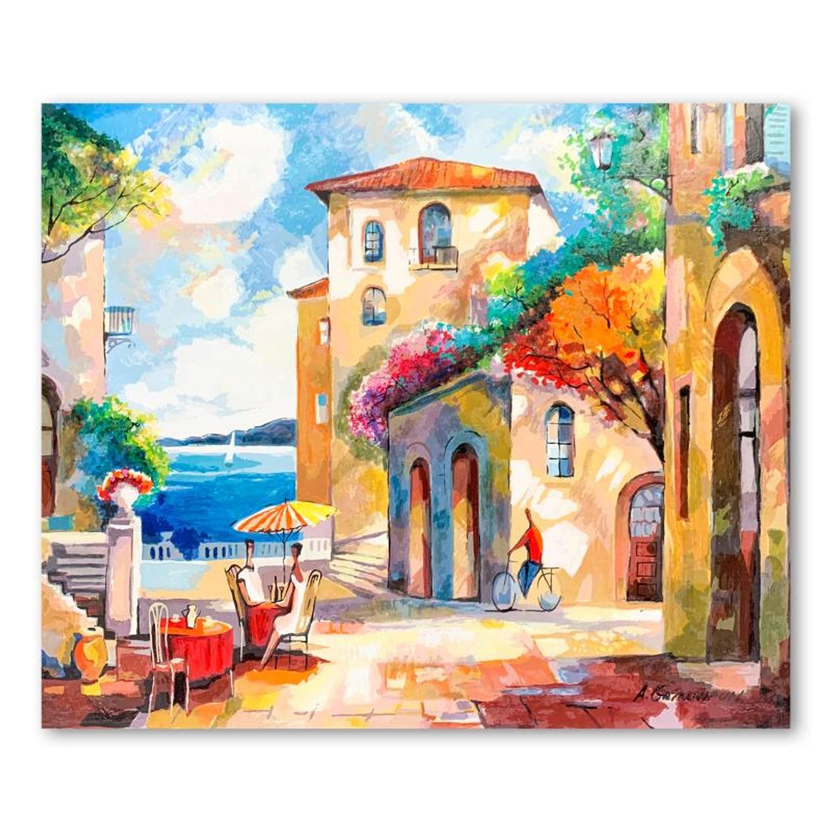 Alex Grinshpun, Hand Signed Limited Edition Serigraph on Board with Letter of Authenticity.